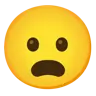 Visage renfrogné à la bouche ouverte Emoji 😦 image - Google Noto Color style