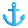 Emoji Ancoră ⚓ image - Microsoft 3D Fluent style