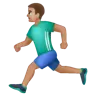 Person Running: Medium Skin Tone Emoji 🏃🏽 image - WhatsApp style