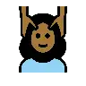 Woman Getting Massage: Medium-Dark Skin Tone Emoji 💆🏾‍♀️ image - OpenMoji style
