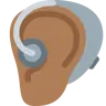 Ear With Hearing Aid: Medium-Dark Skin Tone Emoji 🦻🏾 image - Twitter / X (Twemoji) style