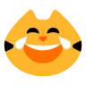 Emoji Cat Face with Tears of Joy 😹 image - Tossface style