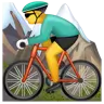 Man Mountain Biking Emoji 🚵‍♂️ image - WhatsApp style