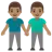 Men Holding Hands: Medium Skin Tone