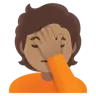 Person Facepalming: Medium Skin Tone Emoji 🤦🏽 image - Google Noto Color style