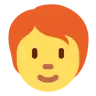 Person: Red Hair Emoji 🧑‍🦰 image - Twitter / X (Twemoji) style