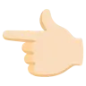 Backhand Index Pointing Left: Light Skin Tone Emoji 👈🏻 image - Google Noto Color style