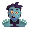 Zombie Emoji 🧟 image - Microsoft 3D Fluent style