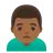 Man Frowning: Medium-Dark Skin Tone