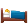 ที่พักสำหรับนอน Emoji 🛌 image - WhatsApp style