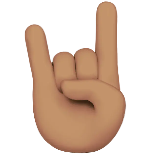 Sign Of The Horns: Medium Skin Tone