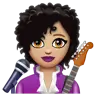 Woman Singer: Medium-Light Skin Tone Emoji 👩🏼‍🎤 image - WhatsApp style