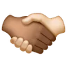 Handshake: Medium-Dark Skin Tone, Light Skin Tone Emoji 🫱🏾‍🫲🏻 image - Samsung style