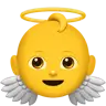 Baby Angel Emoji 👼 image - Apple style