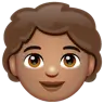 Child: Medium Skin Tone Emoji 🧒🏽 image - WhatsApp style