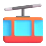 Emoji Funivia della montagna 🚠 image - Microsoft 3D Fluent style