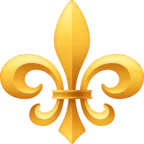 Emoji Fleur-de-lis ⚜ image - Facebook Meta style