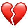 Broken Heart Emoji 💔 image - Apple style