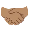 Handshake: Medium Skin Tone Emoji 🤝🏽 image - Google Noto Color style