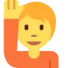 คนมีความสุขยกมือข้างเดียว Emoji 🙋 image - Twitter / X (Twemoji) style