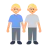 Men Holding Hands: Medium-Light Skin Tone
