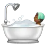 Person Taking Bath: Medium-Dark Skin Tone Emoji 🛀🏾 image - WhatsApp style