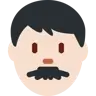Man: Light Skin Tone Emoji 👨🏻 image - Twitter / X (Twemoji) style