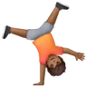 Person Cartwheeling: Medium-Dark Skin Tone Emoji 🤸🏾 image - Samsung style