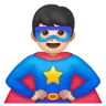 Man Superhero: Light Skin Tone Emoji 🦸🏻‍♂️ image - Samsung style