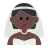 Person With Veil: Dark Skin Tone