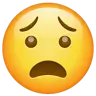 Zdenerwowana Twarz Emoji 😧 image - WhatsApp style