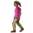 Woman Walking: Medium-Dark Skin Tone