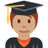 Student: Medium Skin Tone Emoji 🧑🏽‍🎓 image - Twitter / X (Twemoji) style