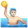 Person Playing Water Polo: Light Skin Tone Emoji 🤽🏻 image - WhatsApp style