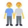 Emoji Due uomini che si tengono per mano 👬 image - Tossface style
