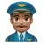 Man Pilot: Medium Skin Tone