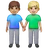 Men Holding Hands: Medium-Light Skin Tone, Medium Skin Tone