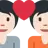 Couple With Heart: Light Skin Tone