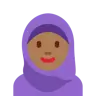 Woman With Headscarf: Medium-Dark Skin Tone Emoji 🧕🏾 image - Twitter / X (Twemoji) style