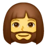 Woman: Beard Emoji 🧔‍♀️ image - Samsung style