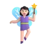 Woman Fairy: Light Skin Tone Emoji 🧚🏻‍♀️ image - Microsoft 3D Fluent style