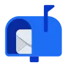 Open Mailbox With Raised Flag Emoji 📬 image - Tossface style