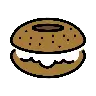 Bagel Emoji 🥯 image - OpenMoji style