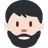 Man: Light Skin Tone, Beard