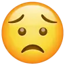 Besorgtes Gesicht Emoji 😟 image - WhatsApp style