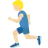 Man Running: Medium-Light Skin Tone