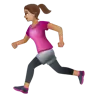 Woman Running: Medium Skin Tone Emoji 🏃🏽‍♀️ image - WhatsApp style