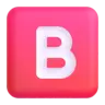 Emoji Negative Squared Latin Capital Lettera B 🅱 image - Microsoft 3D Fluent style