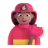 Woman Firefighter: Medium Skin Tone