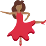 Woman Dancing: Medium-Dark Skin Tone Emoji 💃🏾 image - Twitter / X (Twemoji) style